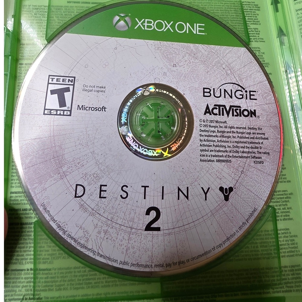 Destiny 2 Xbox One Microsoft Bungie Activision‎ Video Game Disc Only